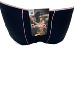 BodyQ Male Lingerie - Sexy Men’s Underwear Boxer – Black Light Pink Thin Line - S - M - L