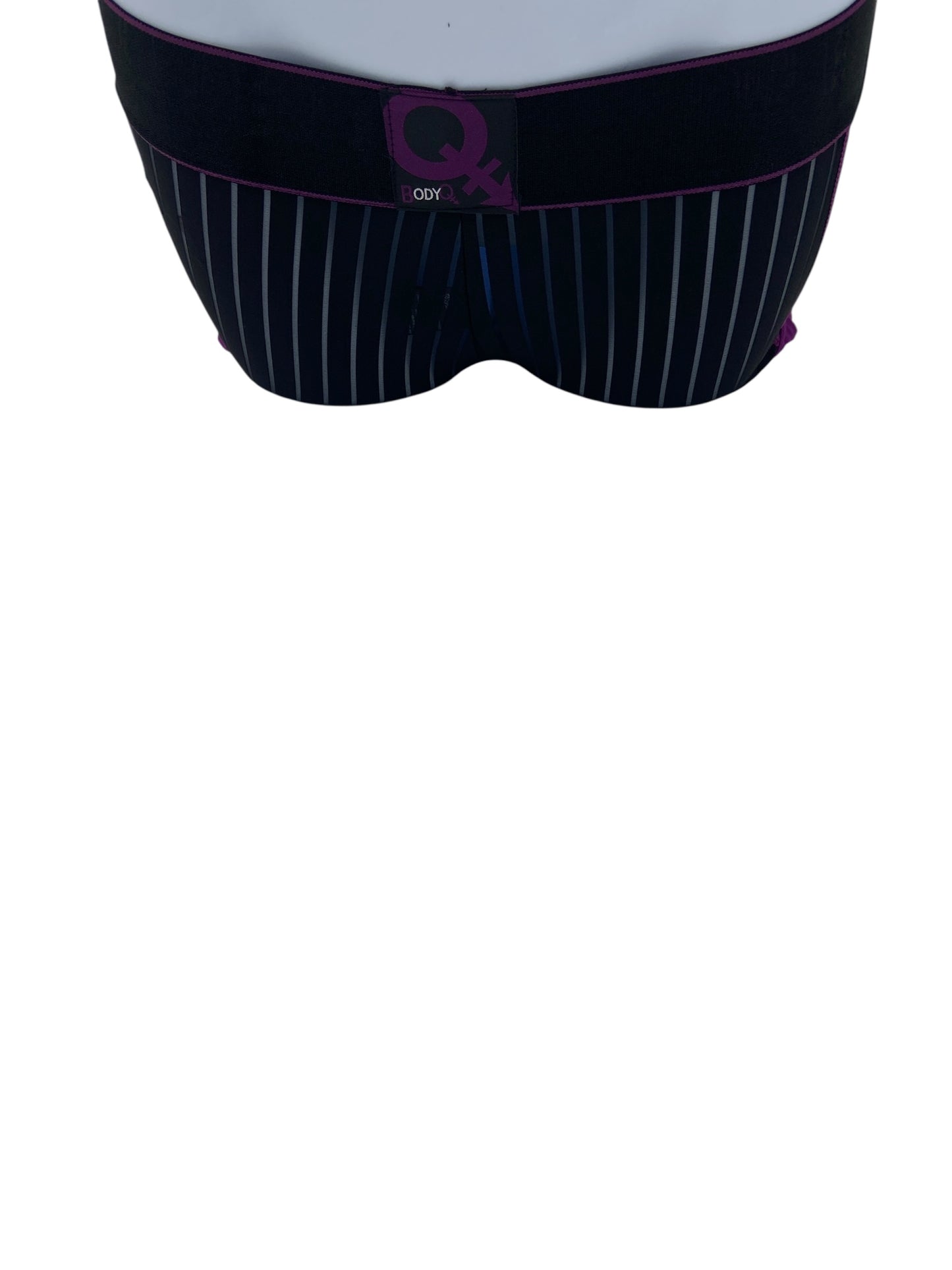 BodyQ Male Lingerie - Sexy Men’s Underwear Boxer – Purple Black Net - XS / S