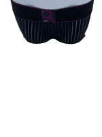 BodyQ Male Lingerie - Sexy Men’s Underwear Boxer – Purple Black Net - XS / S