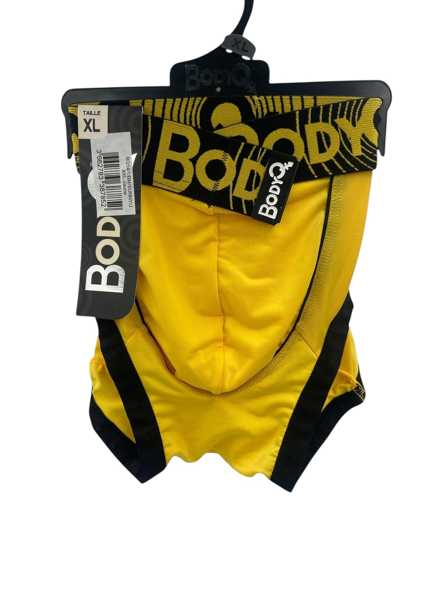 BodyQ Male Lingerie - Sexy Men’s Underwear Boxer – Yellow Black - S M L XL