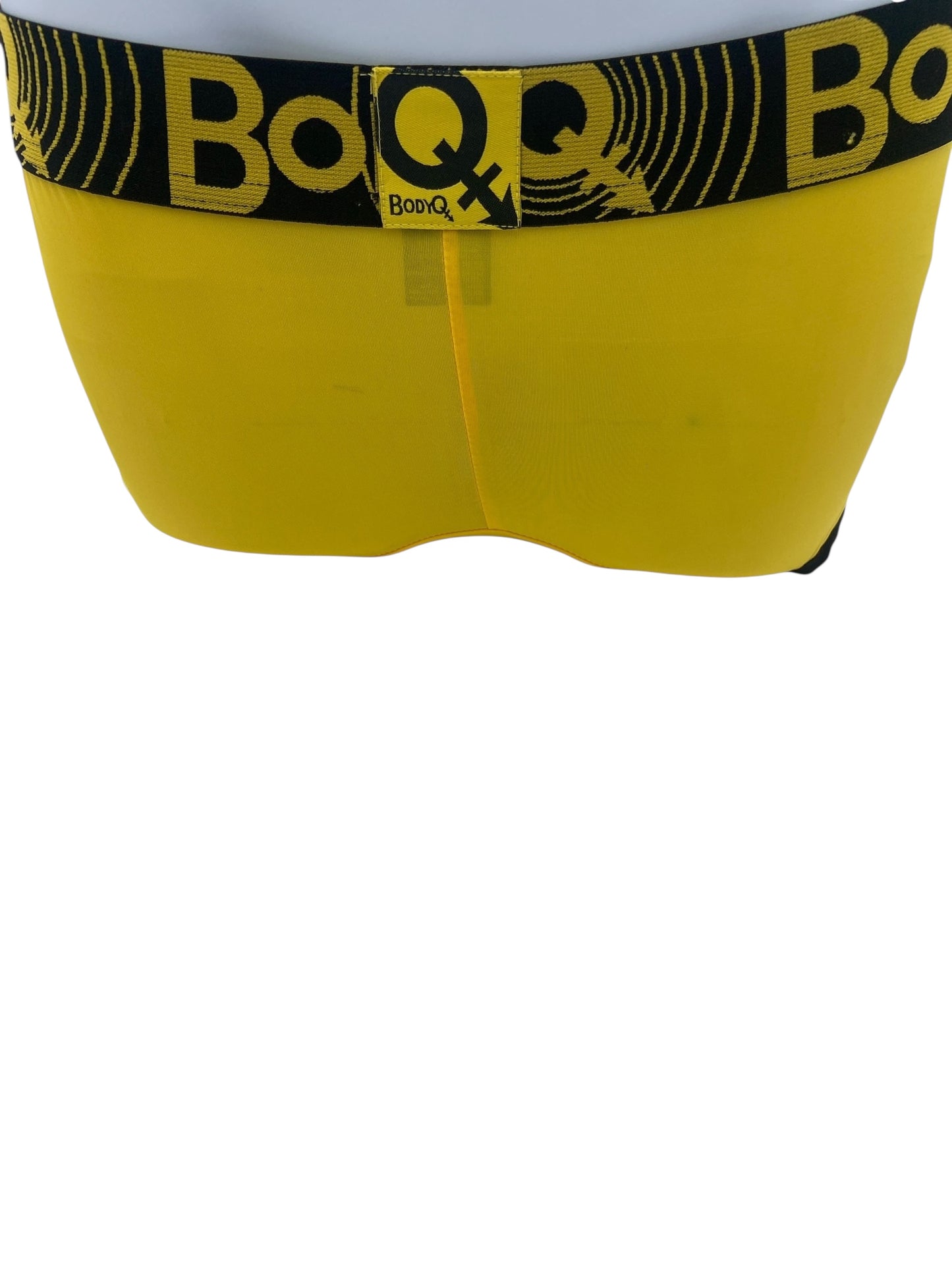 BodyQ Male Lingerie - Sexy Men’s Underwear Boxer – Yellow Black - S M L XL