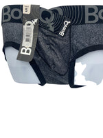 BodyQ Male Lingerie - Sexy Men’s Underwear Boxer – Grey Black - S M L XL