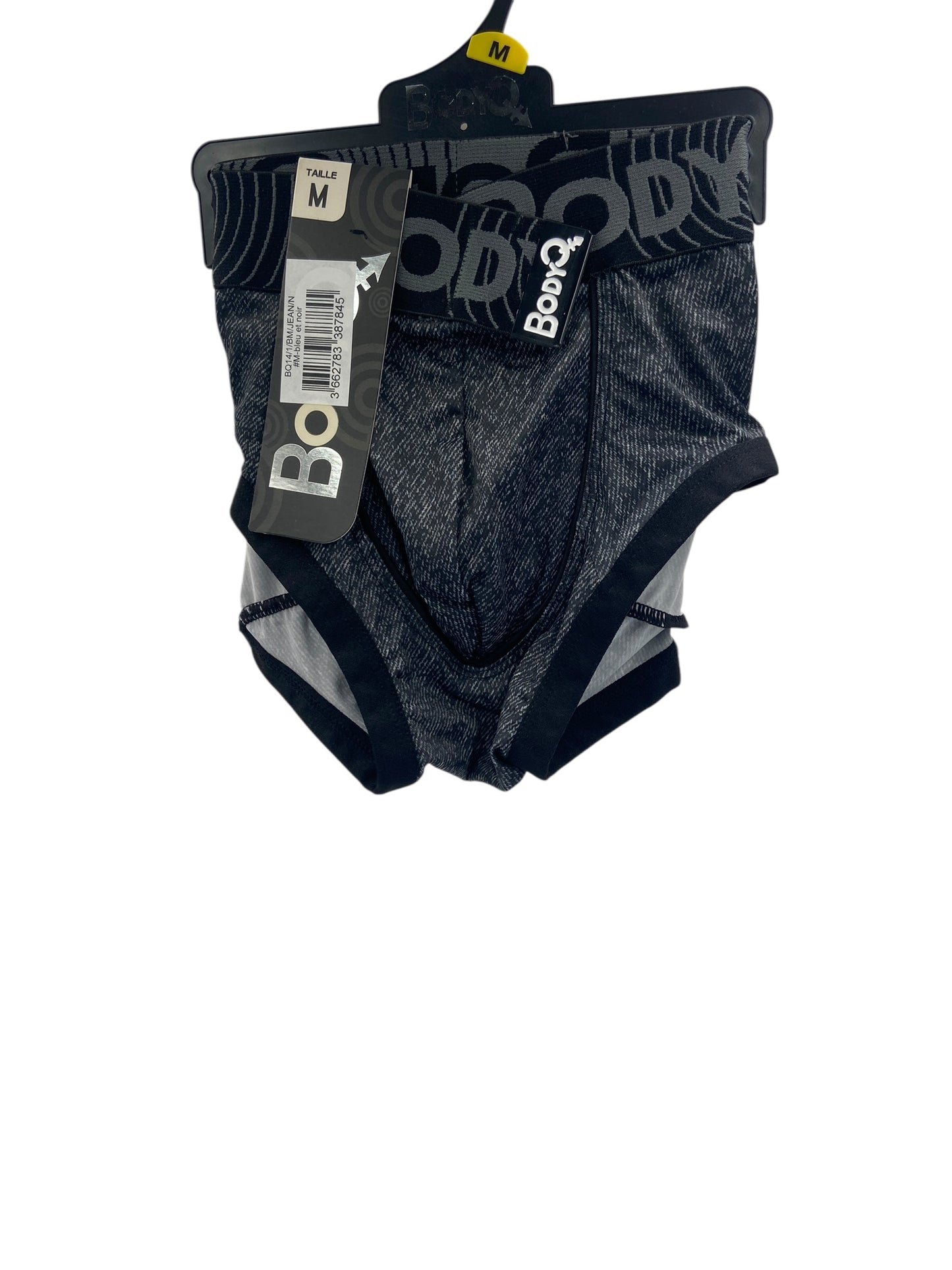 BodyQ Male Lingerie - Sexy Men’s Underwear Boxer – Grey Black - S M L XL