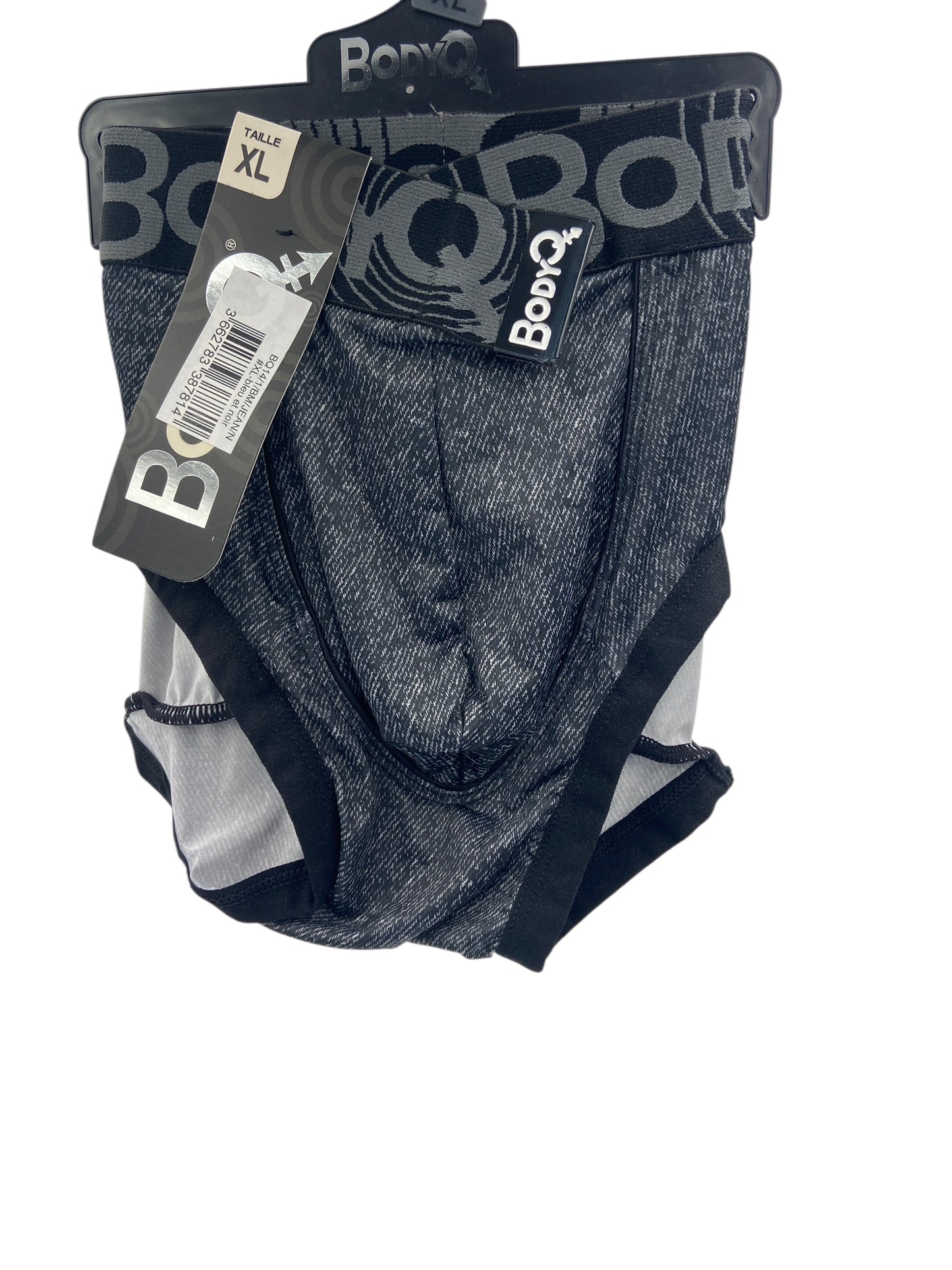 BodyQ Male Lingerie - Sexy Men’s Underwear Boxer – Grey Black - S M L XL