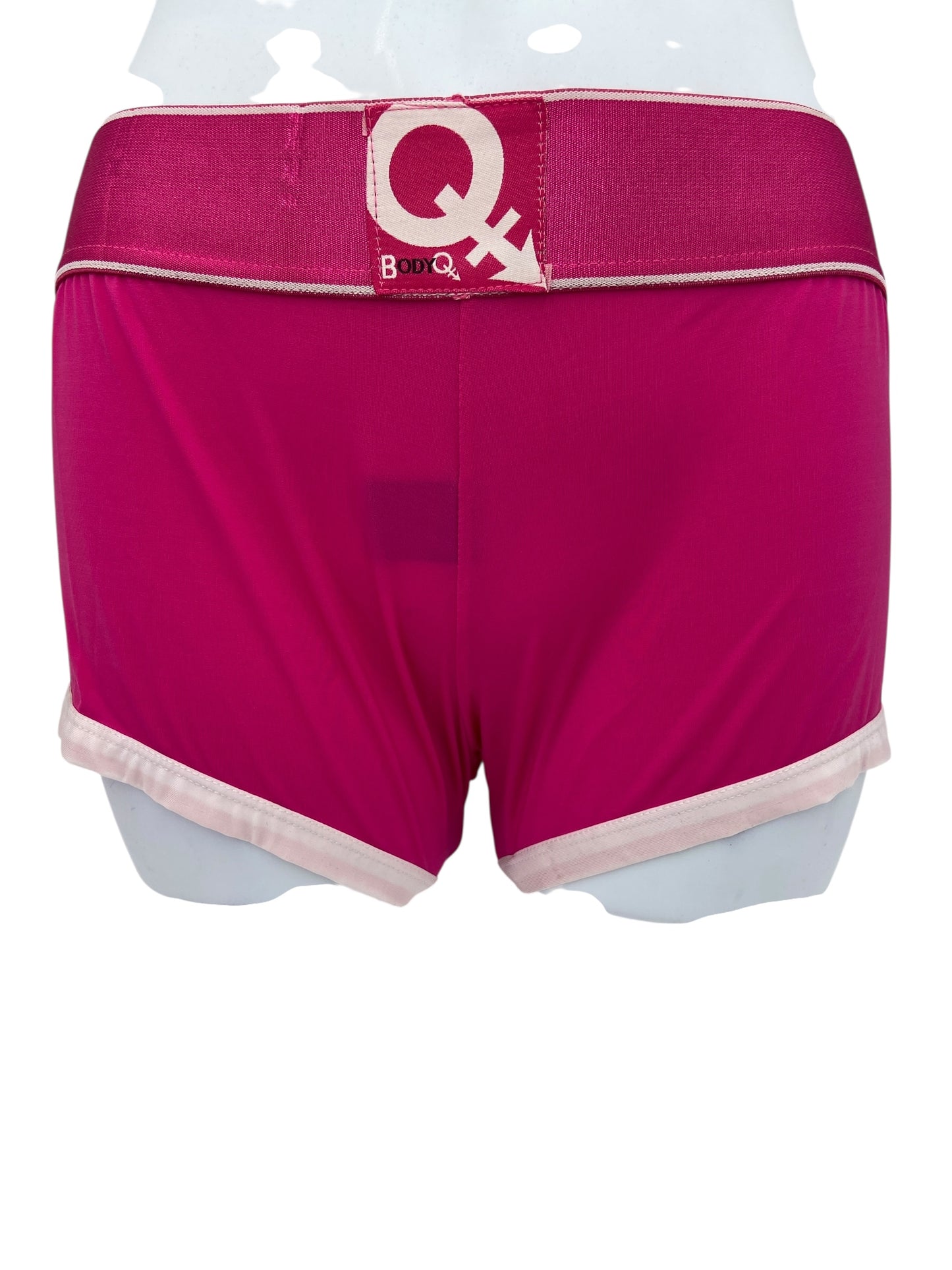 BodyQ Male Lingerie - Sexy Men’s Underwear Boxer – Pink White Access - XS - S