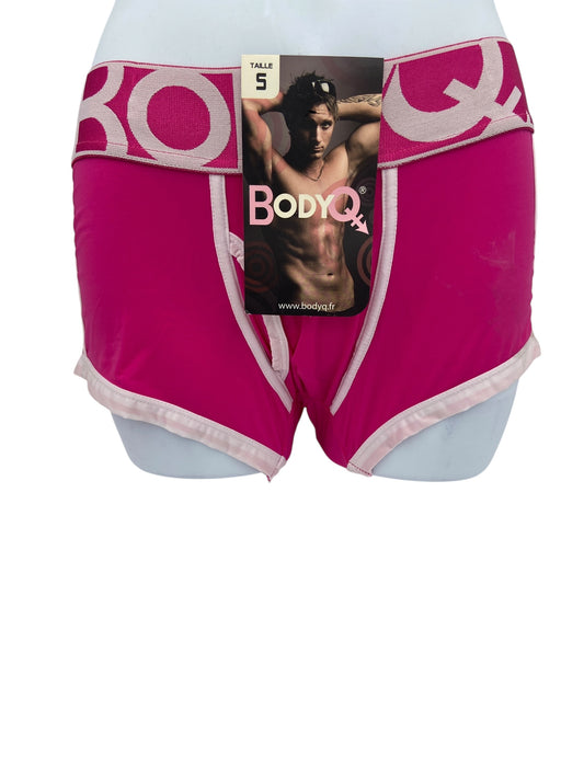 BodyQ Male Lingerie - Sexy Men’s Underwear Boxer – Pink White Access - XS - S