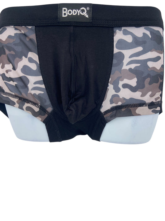 BodyQ Male Lingerie - Sexy Men’s Underwear Boxer – Military Look - S M L