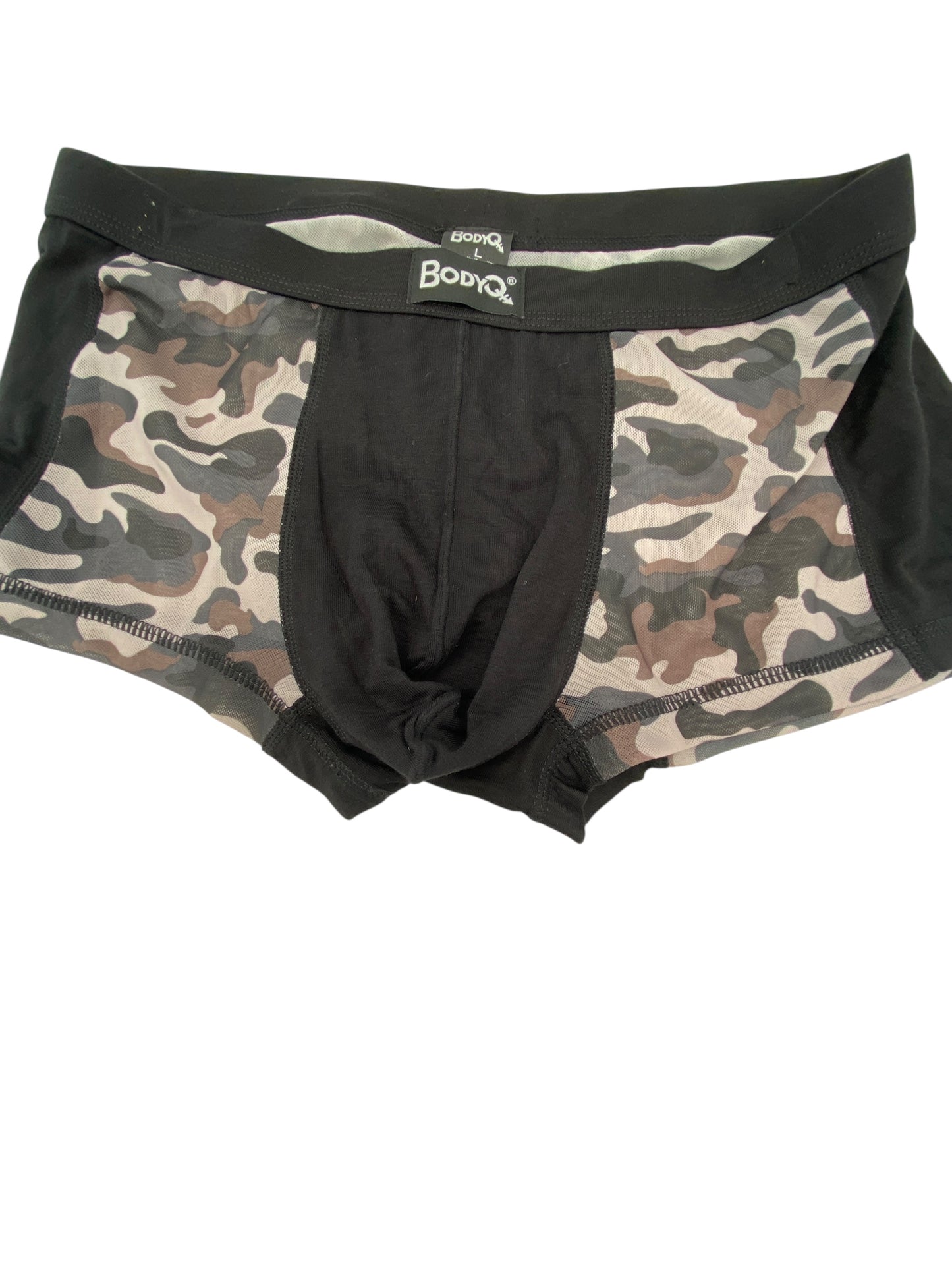 BodyQ Male Lingerie - Sexy Men’s Underwear Boxer – Military Look - S M L