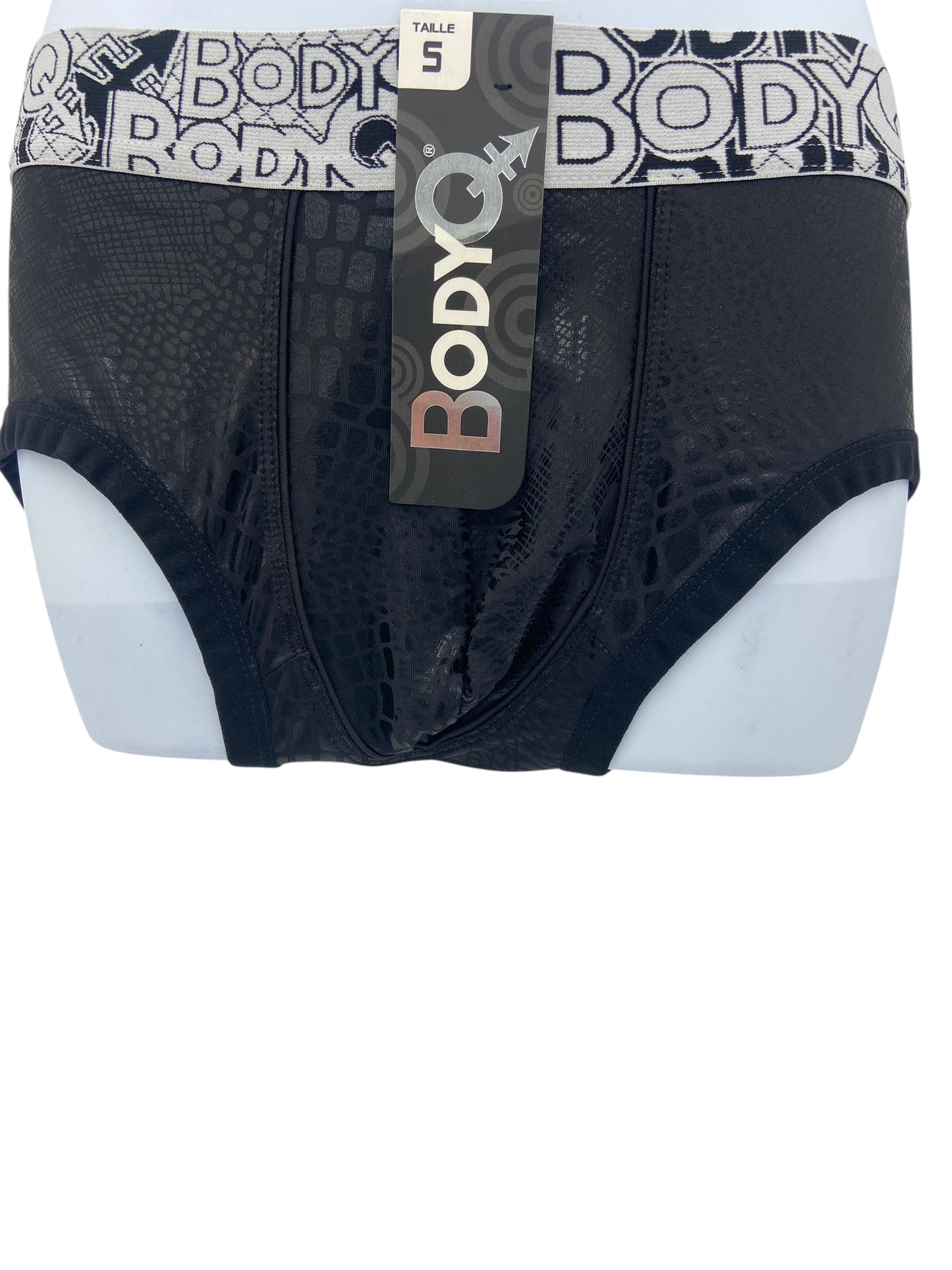 BodyQ Male Lingerie - Sexy Men’s Underwear Boxer – Grey Croc  - S M L XL