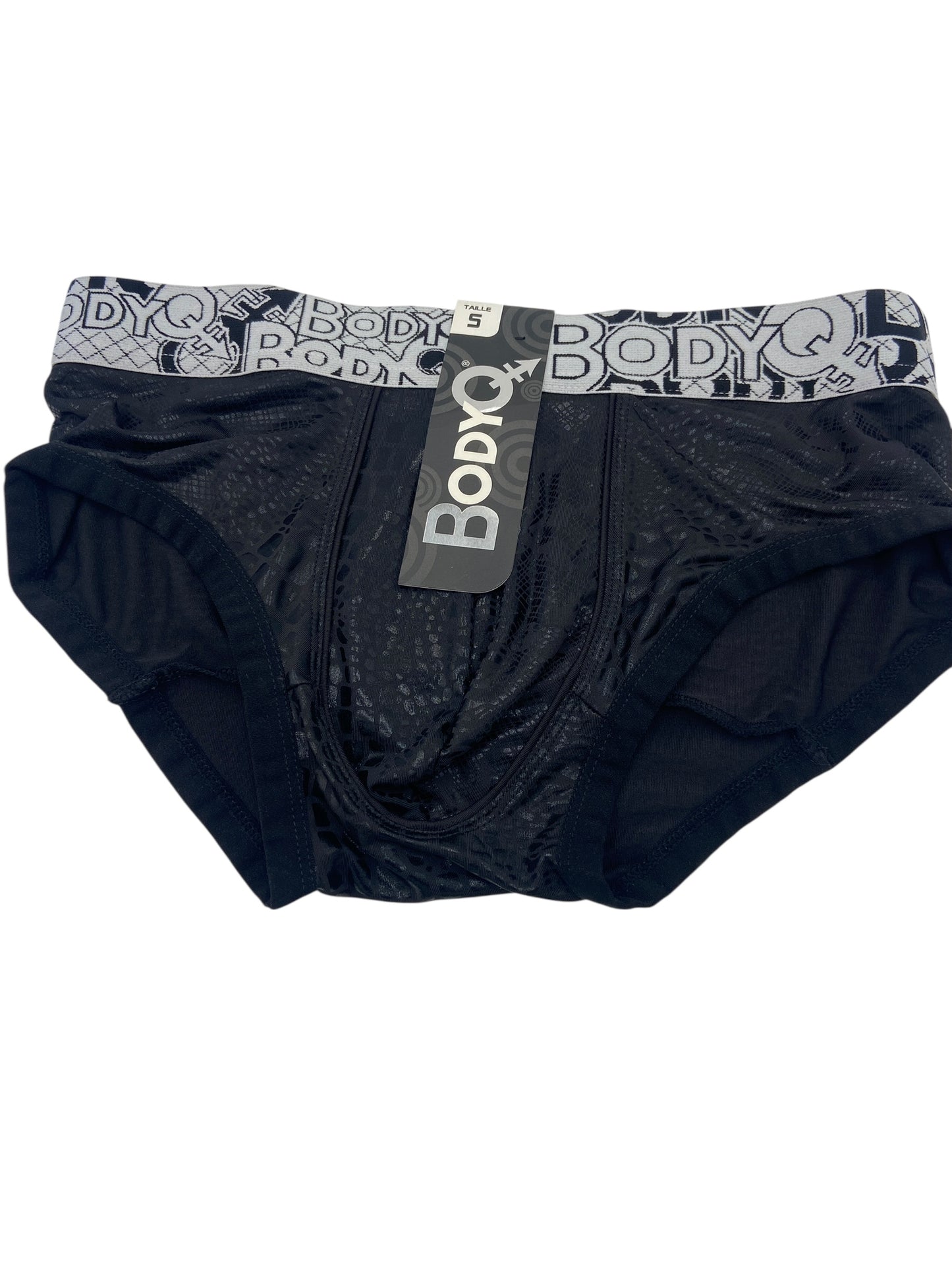 BodyQ Male Lingerie - Sexy Men’s Underwear Boxer – Grey Croc  - S M L XL