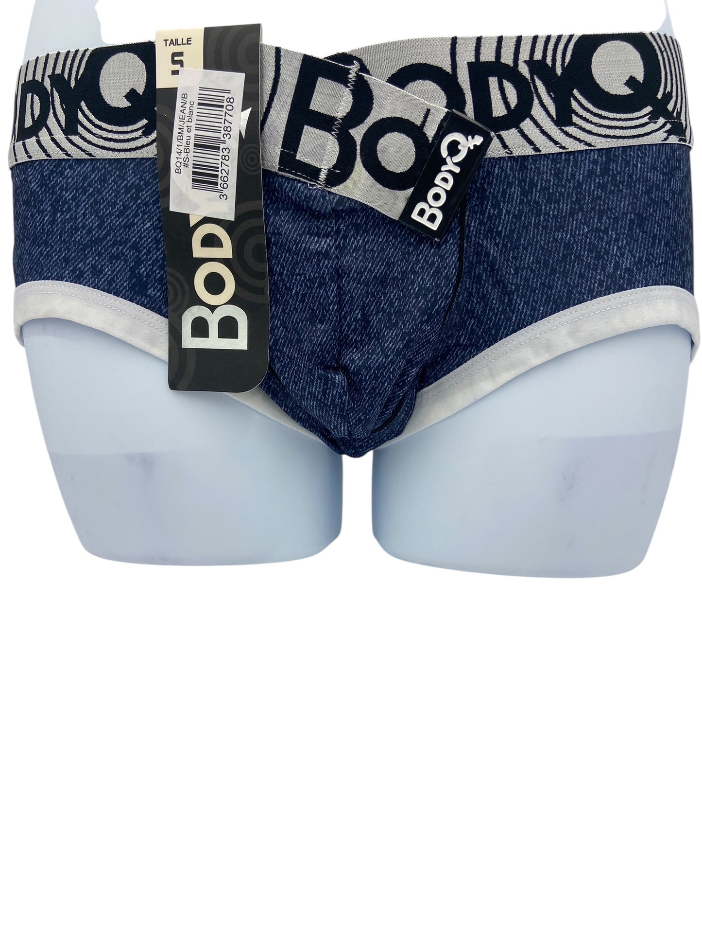 BodyQ Male Lingerie - Sexy Men’s Underwear Boxer – Denim Blue - S M L