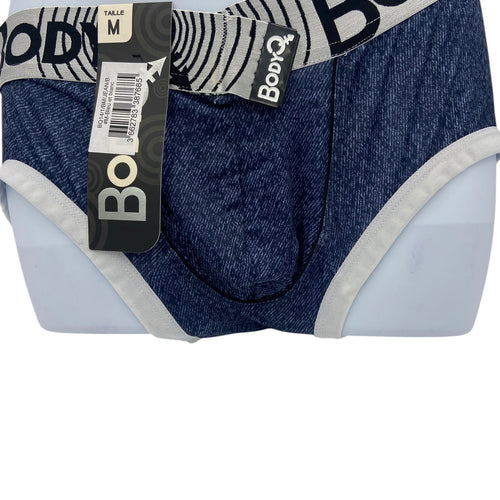 BodyQ Male Lingerie - Sexy Men’s Underwear Boxer – Denim Blue - S M L