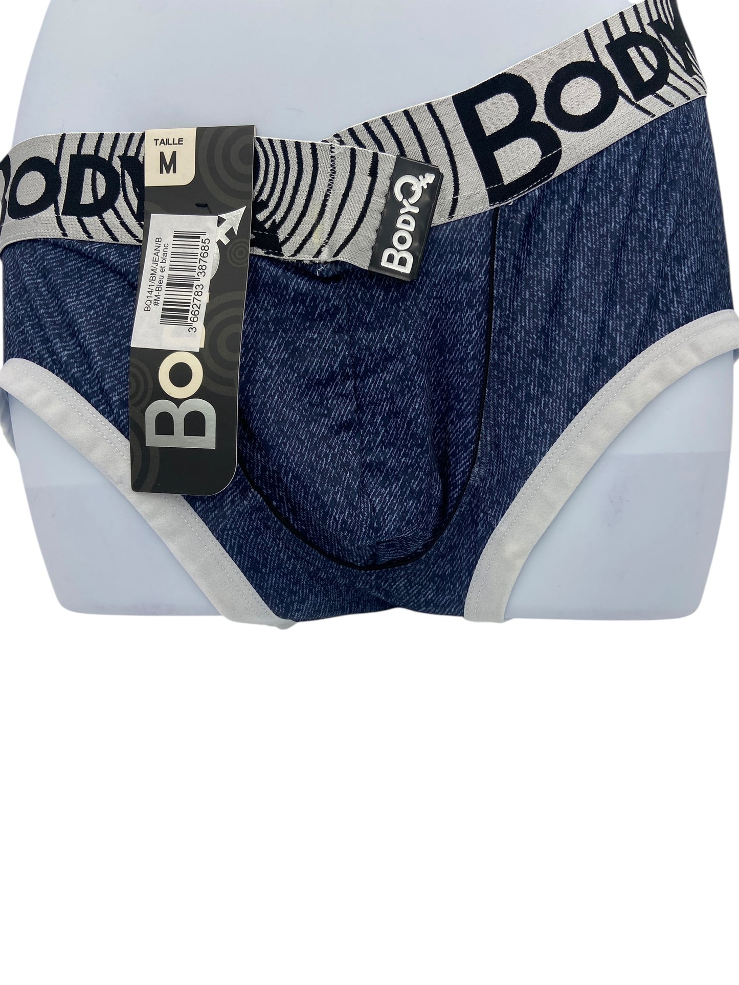BodyQ Male Lingerie - Sexy Men’s Underwear Boxer – Denim Blue - S M L