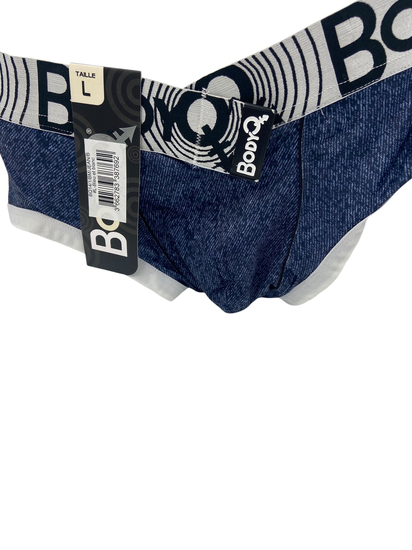 BodyQ Male Lingerie - Sexy Men’s Underwear Boxer – Denim Blue - S M L
