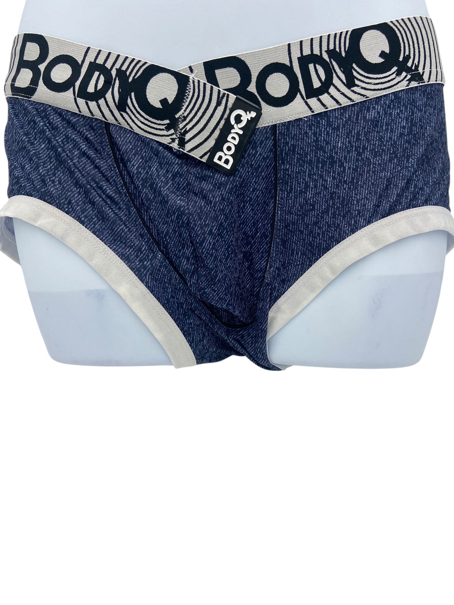 BodyQ Male Lingerie - Sexy Men’s Underwear Boxer – Denim Blue - S M L