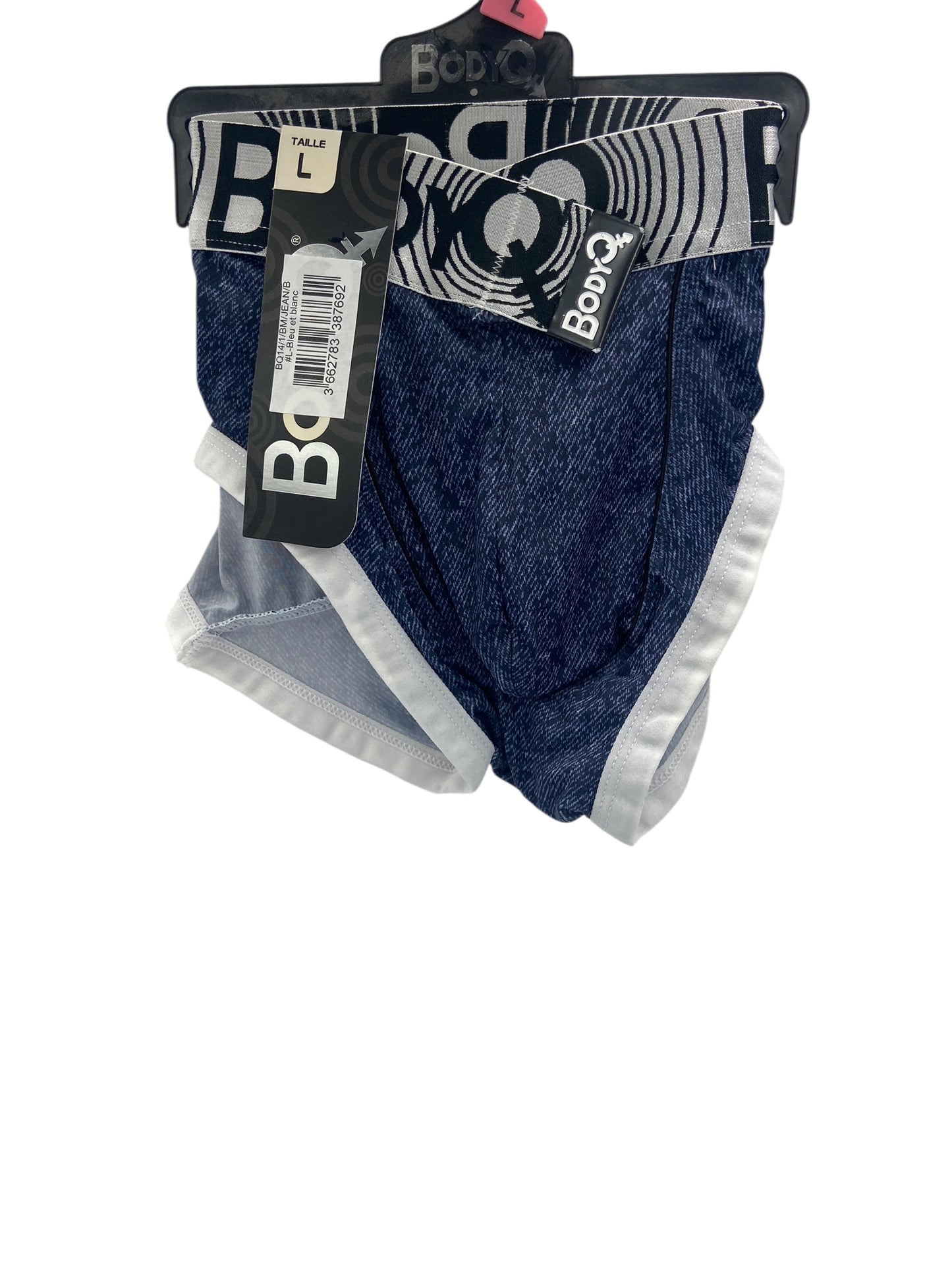 BodyQ Male Lingerie - Sexy Men’s Underwear Boxer – Denim Blue - S M L