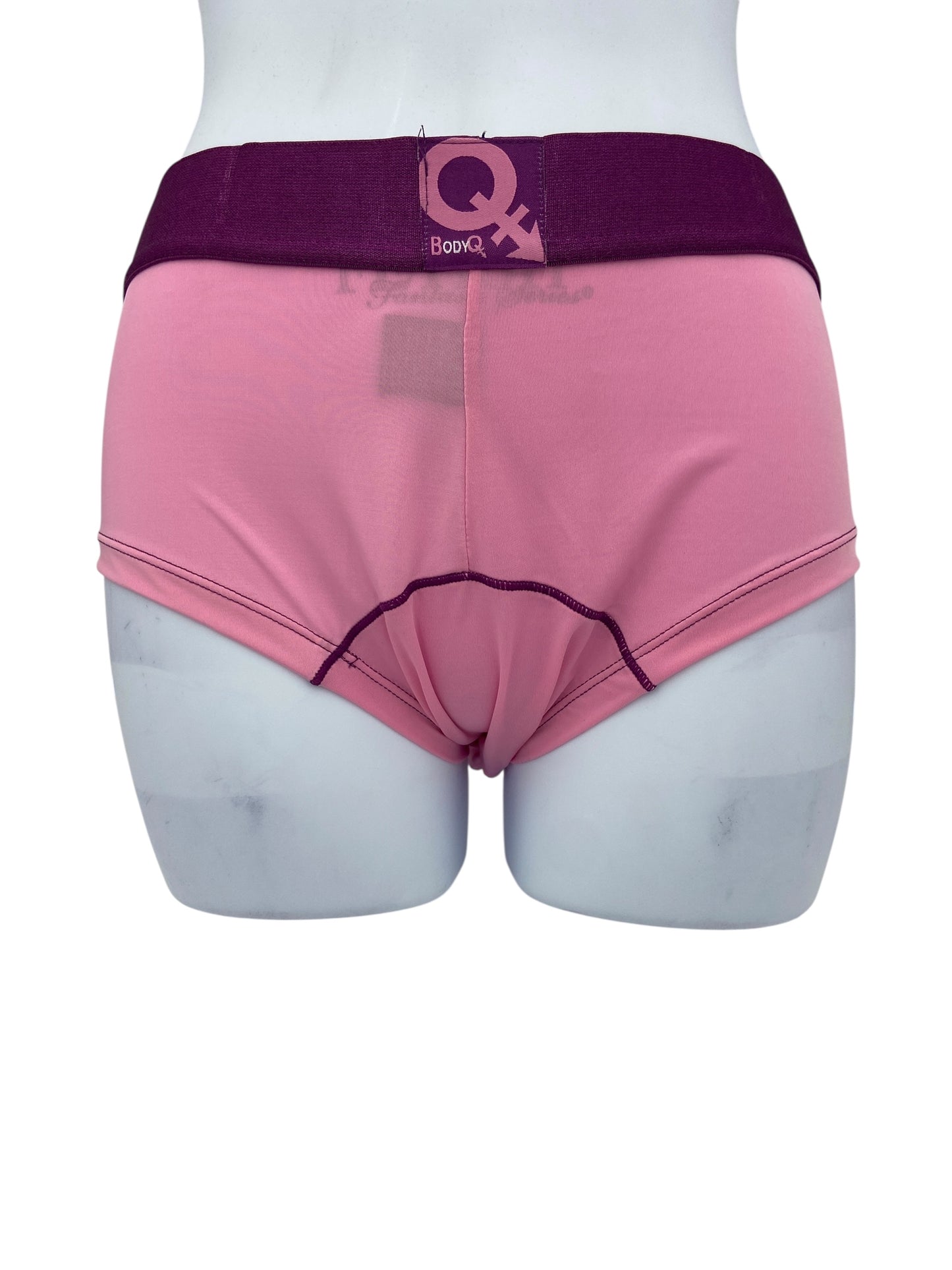 BodyQ Male Lingerie - Sexy Men’s Underwear Boxer – Pink Purple Band - XS S L