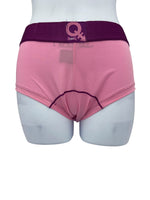 BodyQ Male Lingerie - Sexy Men’s Underwear Boxer – Pink Purple Band - XS S L