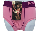 BodyQ Male Lingerie - Sexy Men’s Underwear Boxer – Pink Purple Band - XS S L