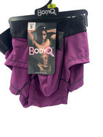 BodyQ Male Lingerie - Sexy Men’s Underwear Boxer – Purple Black Band - S