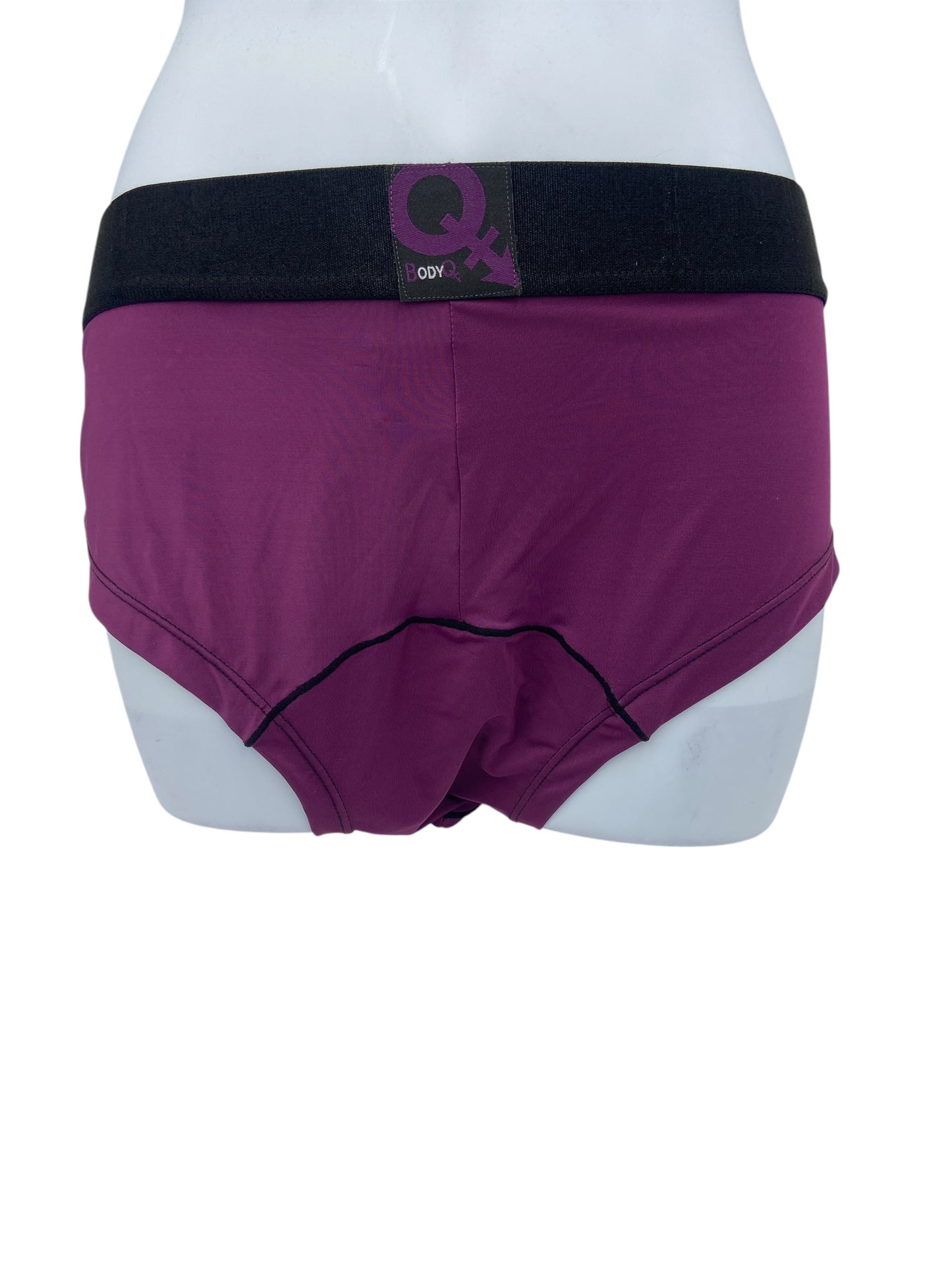 BodyQ Male Lingerie - Sexy Men’s Underwear Boxer – Purple Black Band - S