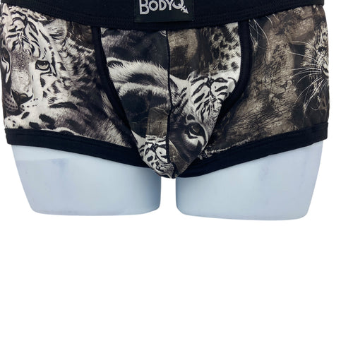 BodyQ Male Lingerie - Sexy Men’s Underwear Boxer – Tiger Look - S M L