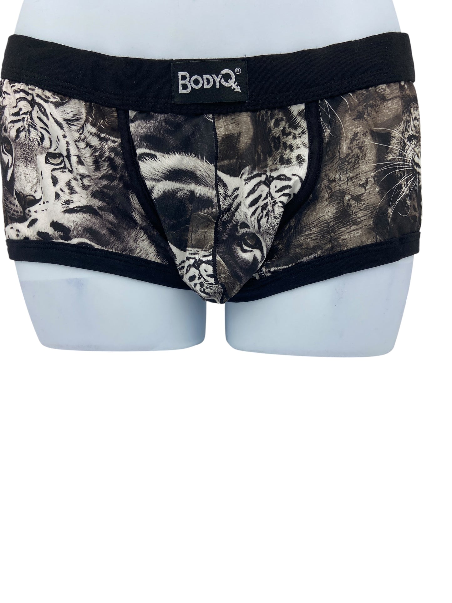 BodyQ Male Lingerie - Sexy Men’s Underwear Boxer – Tiger Look - S M L