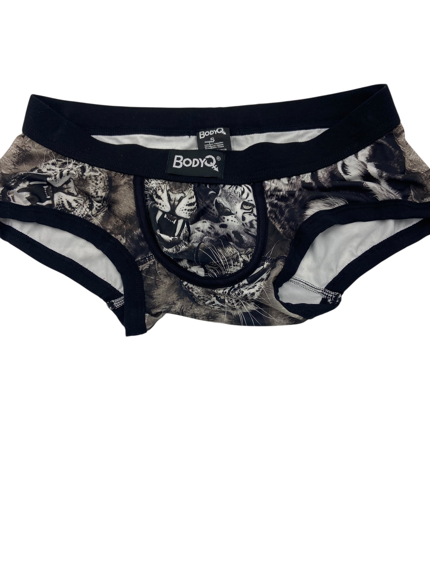 BodyQ Male Lingerie - Sexy Men’s Underwear Boxer – Tiger Look - S M L