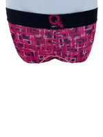 BodyQ Male Lingerie - Sexy Men’s Underwear Boxer – Pink 2 Colour Black Band - XS S