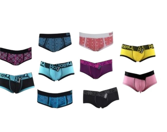 BodyQ Male Lingerie – 100 Pcs Pack - Thongs, Boxers & Jockstraps in All Sizes & Colors - MEGADEAL PACK
