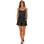 Combi Deal - Kinky  Glossy Black Top With Matching Boxer