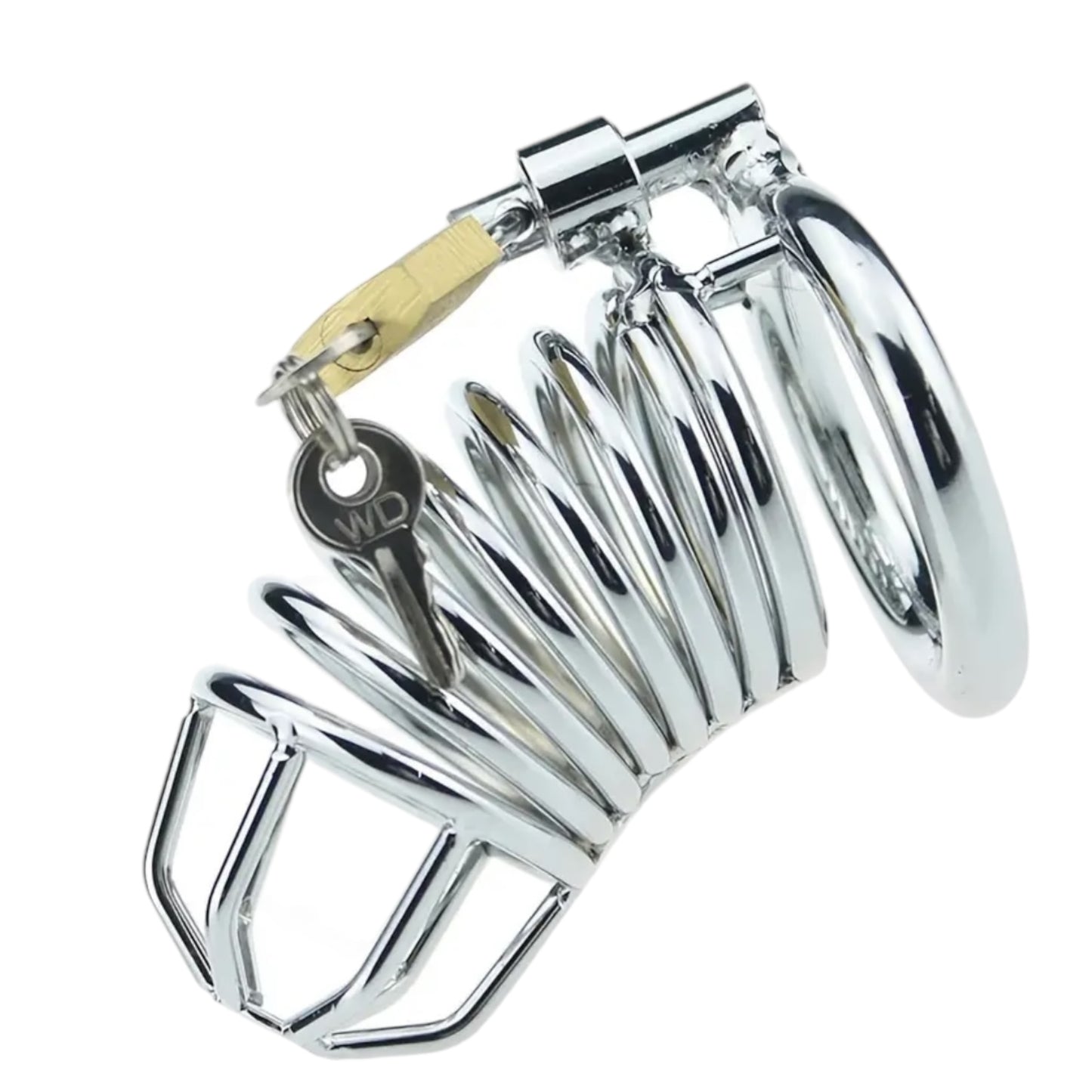 Power Escorts - BR88 - Prison Break - Metal Cock Cage - Silver - Small / Medium / Large - Stylish Colour Box