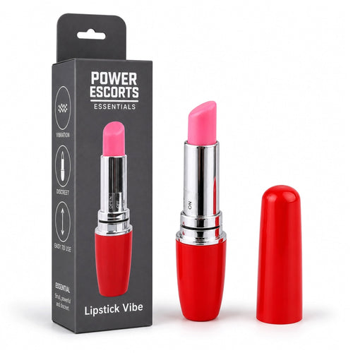 Power Escorts - BR334 Red Lipstick Vibe – Discreet Red Lipstick Vibrator | Compact & Powerful