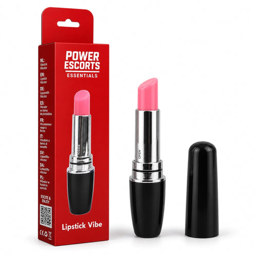 Power Escorts - BR334 Black Lipstick Vibe – Discreet Lipstick Vibrator | Compact & Powerful