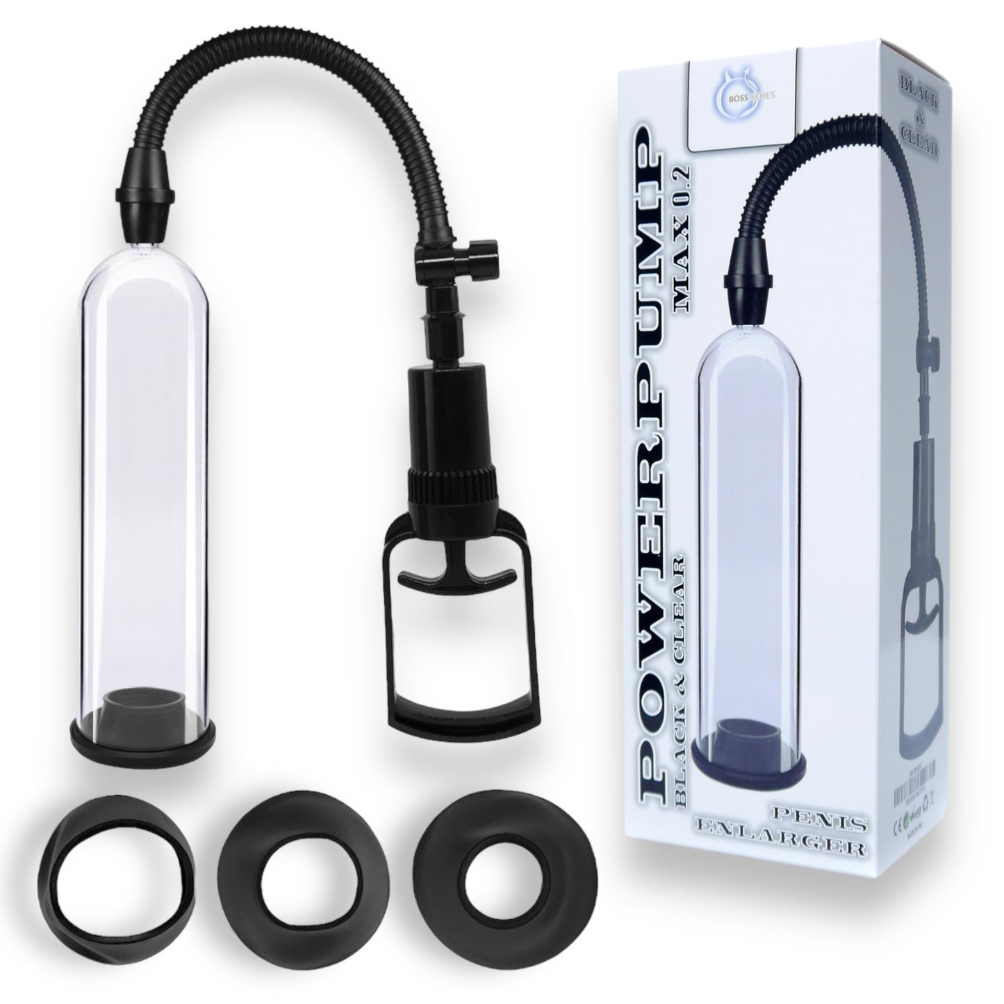 Bossoftoys - 60-00037 - Vacuum - Penispump Max 0.2 - 3 ring - Clear