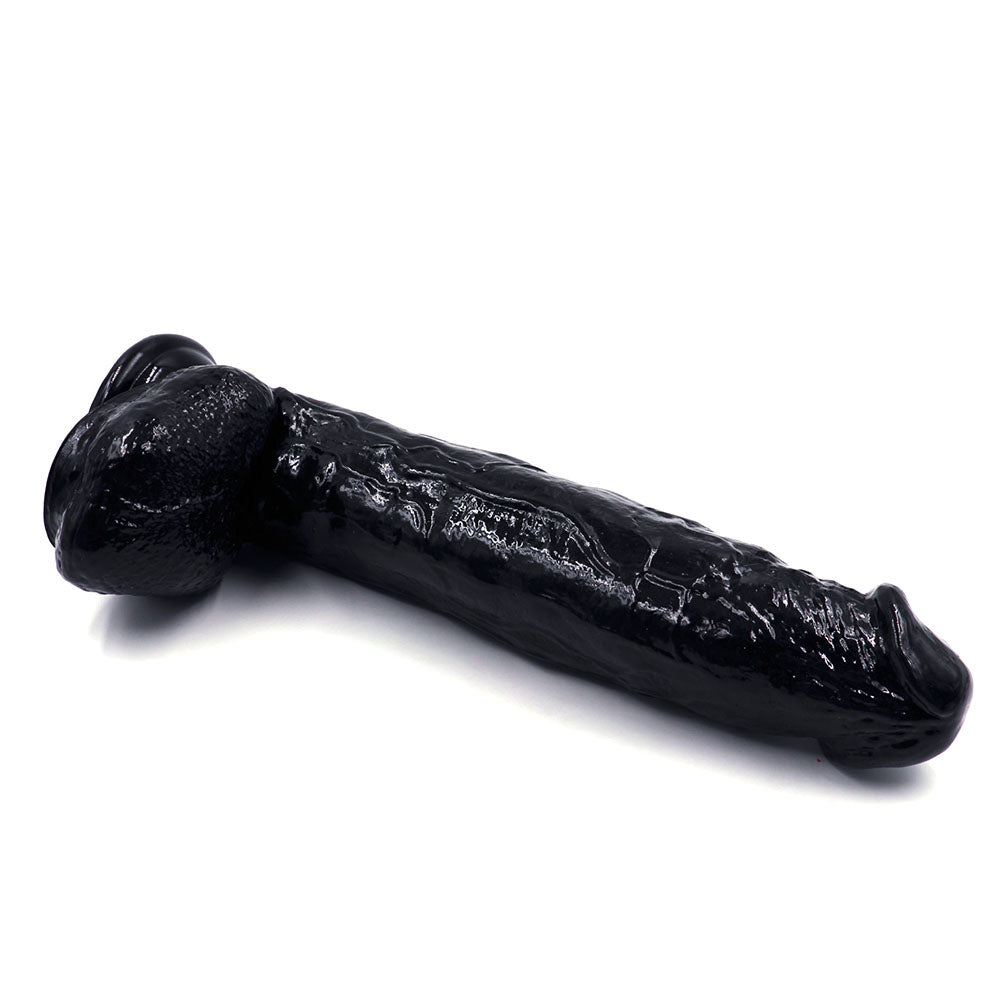 Power Escorts - BR229 Black - Monster John 10,9'' Mega Realistic Dildo 28 CM