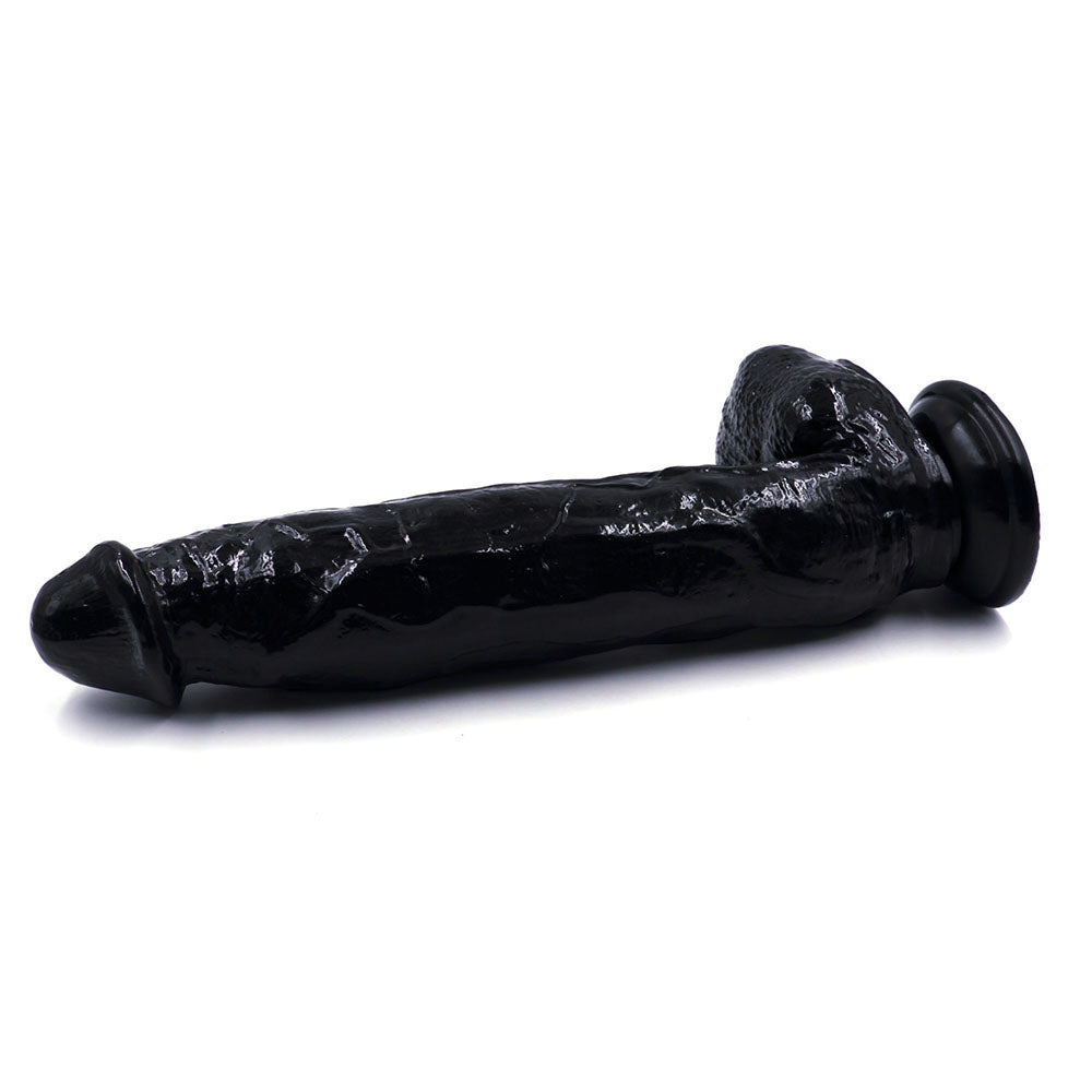 Power Escorts - BR229 Black - Monster John 10,9'' Mega Realistic Dildo 28 CM