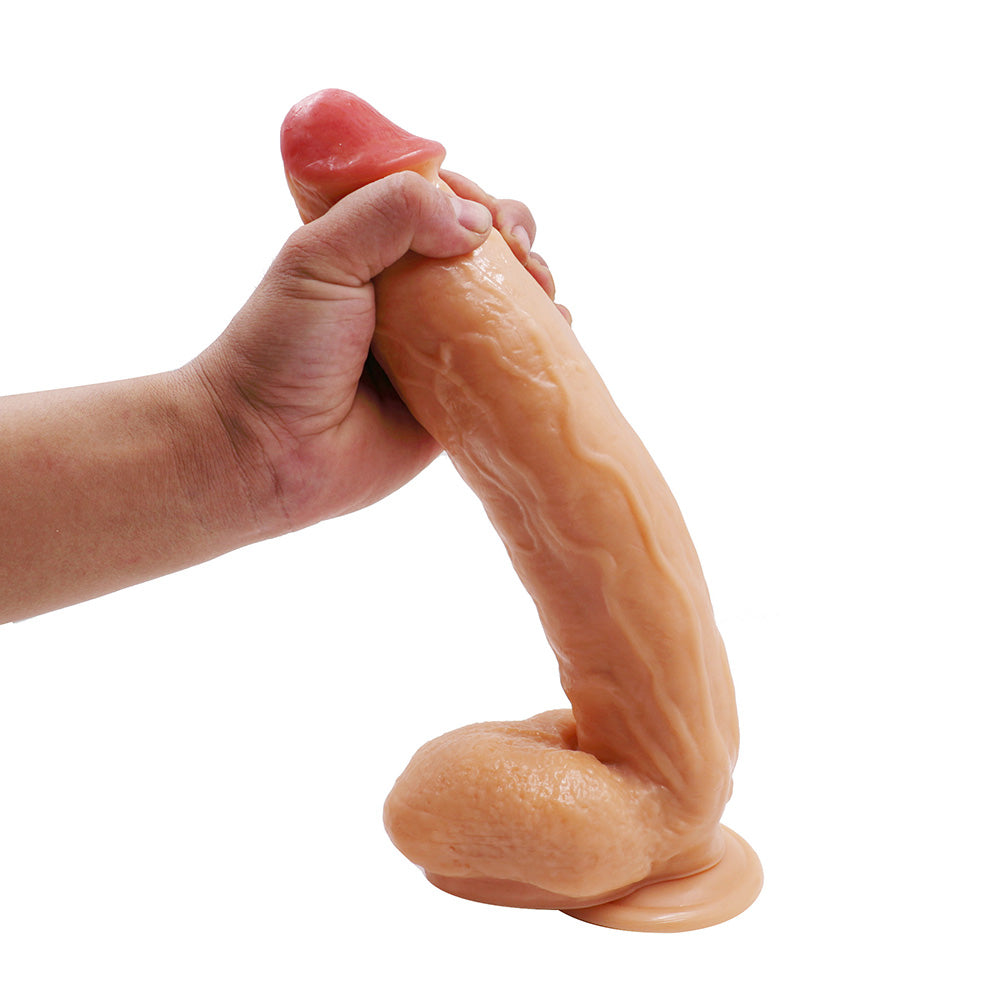 Power Escorts - BR229 Flesh - Monster John 11 Inch Mega Realistic Dildo app. 29 CM