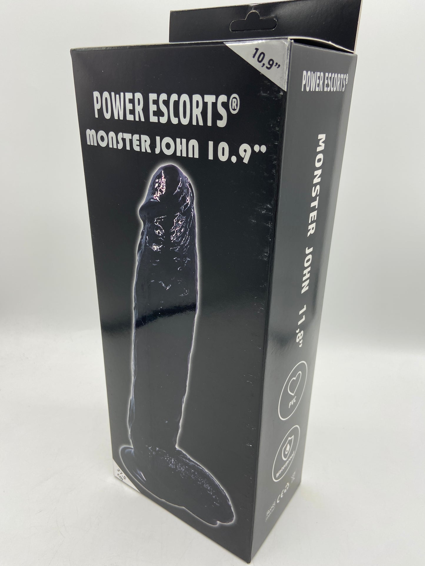 Power Escorts - BR229 Black - Monster John 10,9'' Mega Realistic Dildo 28 CM