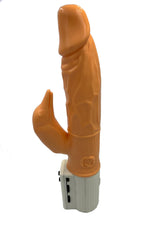 Power Escorts - BR240 - Dril-Boy XL - Big size 23 cm - Multiple Vibrations - Seperate Clitoris Stimulator - Flesh - Colour Box