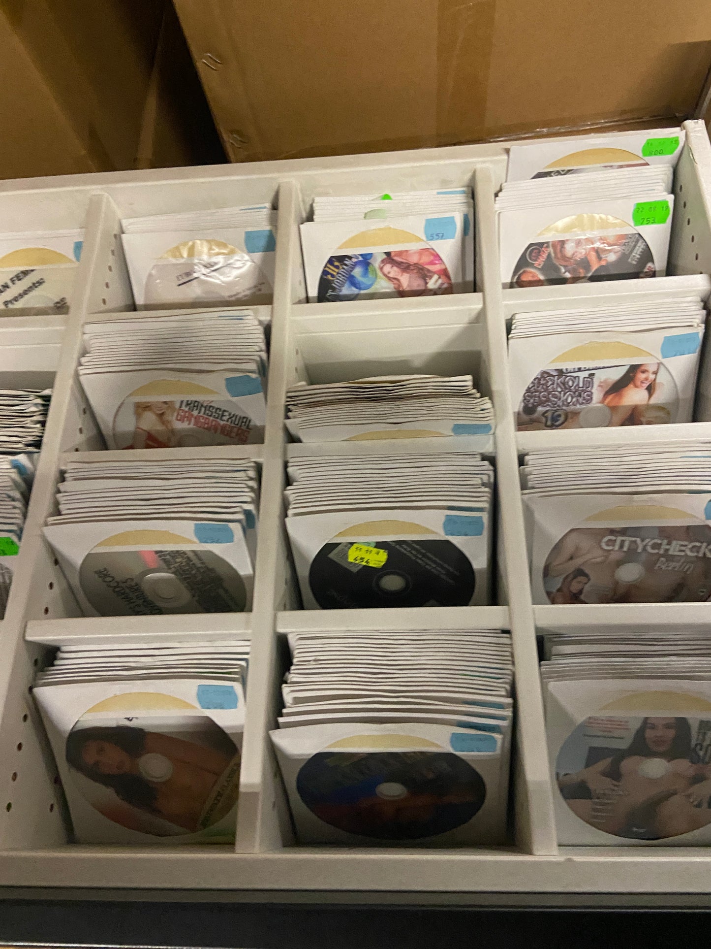 Dvd Mix 100 Titles Packed In White Paper Sleeve with transparant window