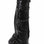 Power Escorts - BR227 - Black - Monster John XL Mega Realistic Dildo - 30 CM / 11,8 Inch