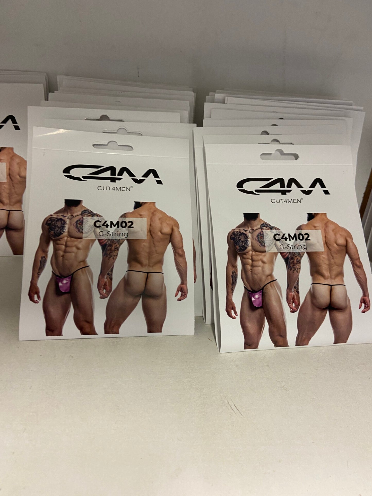 CUT4MEN - C4M02 - G String Men Underwear - 16 Pieces - 4 Colour - 4 Sizes - 1 Piece