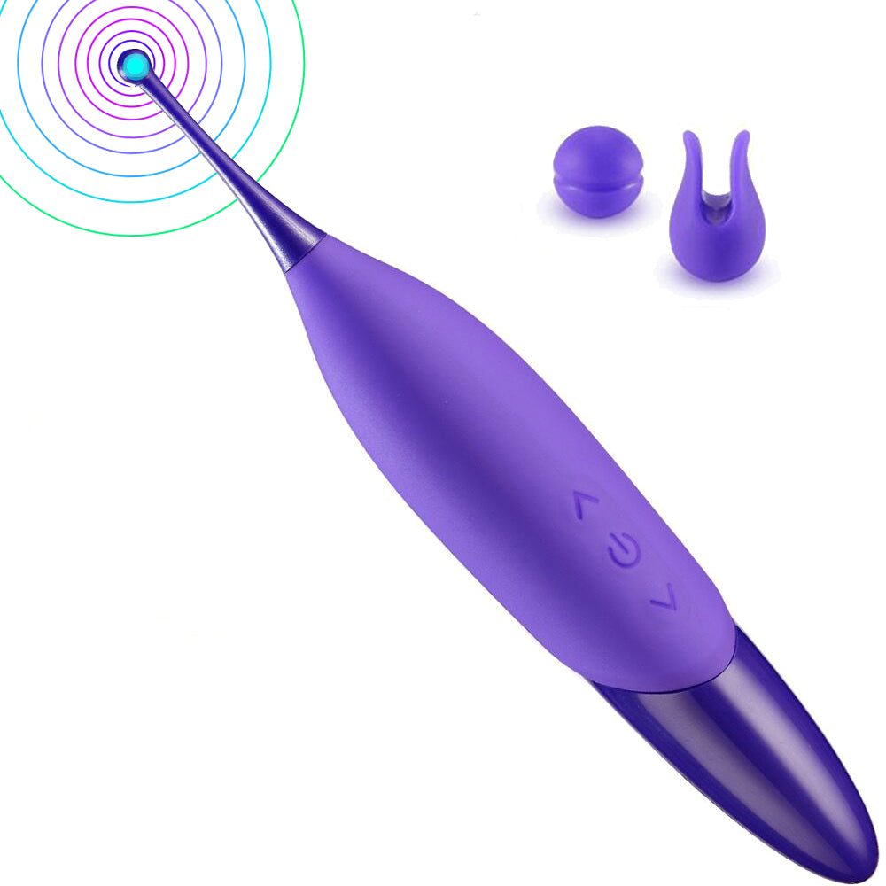 Luxury Play High Frequency Tickler Clitoris and G Spot Vibrator - Rechargeable - LP05 - Colour Box