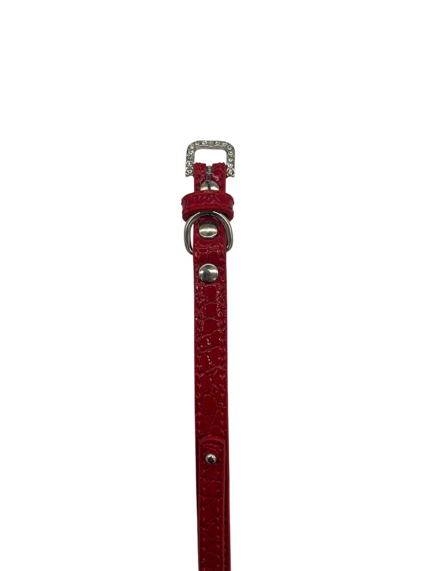 Cat Collar / Small Dog Collar - Red - Dia 9 CM - Length 32 CM - Width 1,2 CM