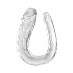 Power Escorts - BR336 Clear - Double Dong – 29 cm / 11.4 Inch - Realistic Double Dildo
