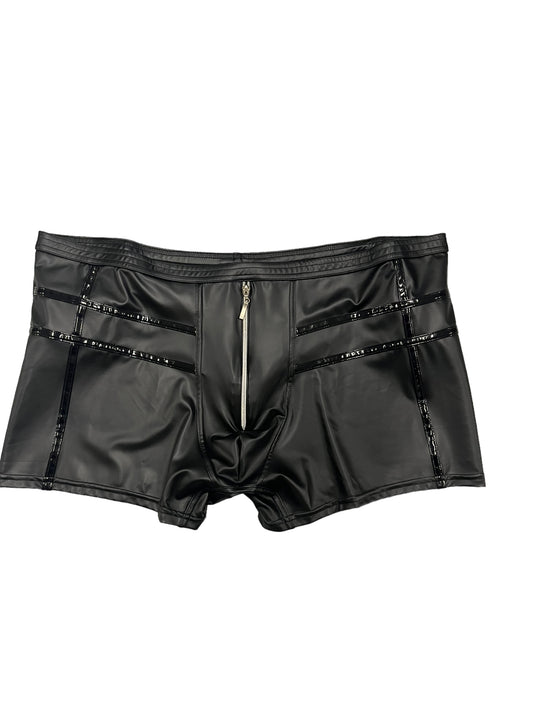 Noir - Black Men's Shorts - Size 5XL