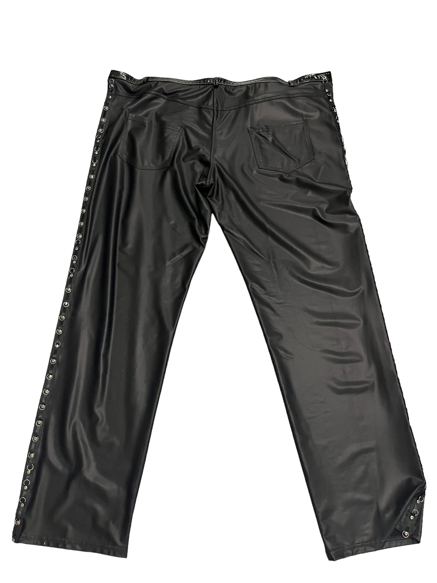 Noir - LL113 - Black Long Pants - Size 6XL