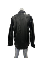 Fashion World - LL140 - Provocative Black Leather Jacket Size XL