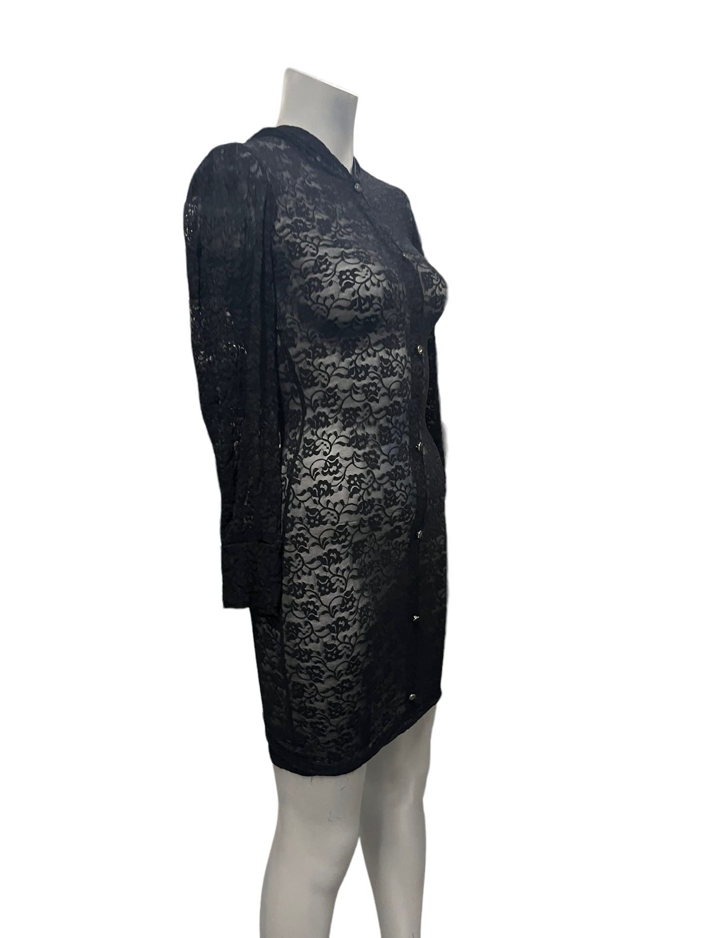 Peter Domenie - LL29 - Sexy Sheer Black Dress - Size XXS